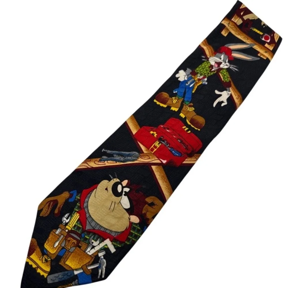 VTG Lot of‎ 5 Looney Tunes Mania Ties 1996 Warner Bros.  58